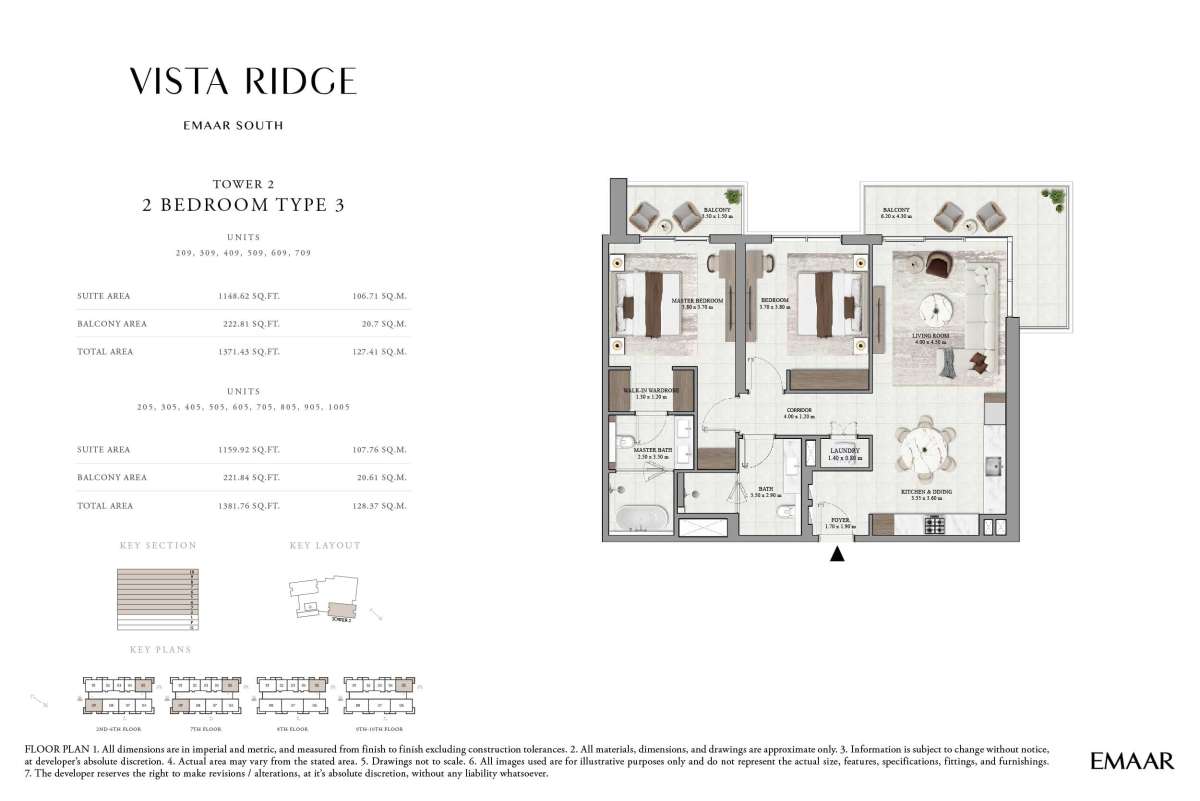 2nd To 10th Floor (Type 3, Unit 205-1005) - Tower 2
